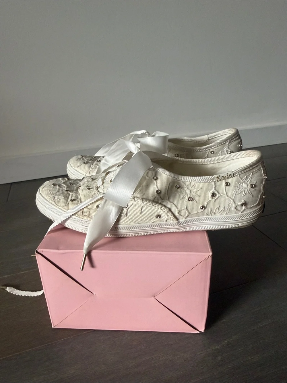 Keds x Kate Spade New York Champion Lace White Sneakers
